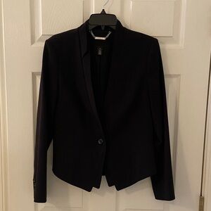 White House Black Market Black Tailored Single-Button Blazer